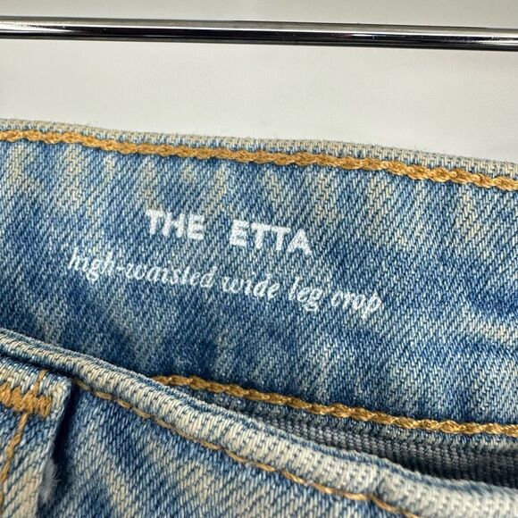 AG Adriano Goldschmied Jeans Women's 31 Etta High Waist Wide Leg Crop Rave Boho - Picture 4 of 15